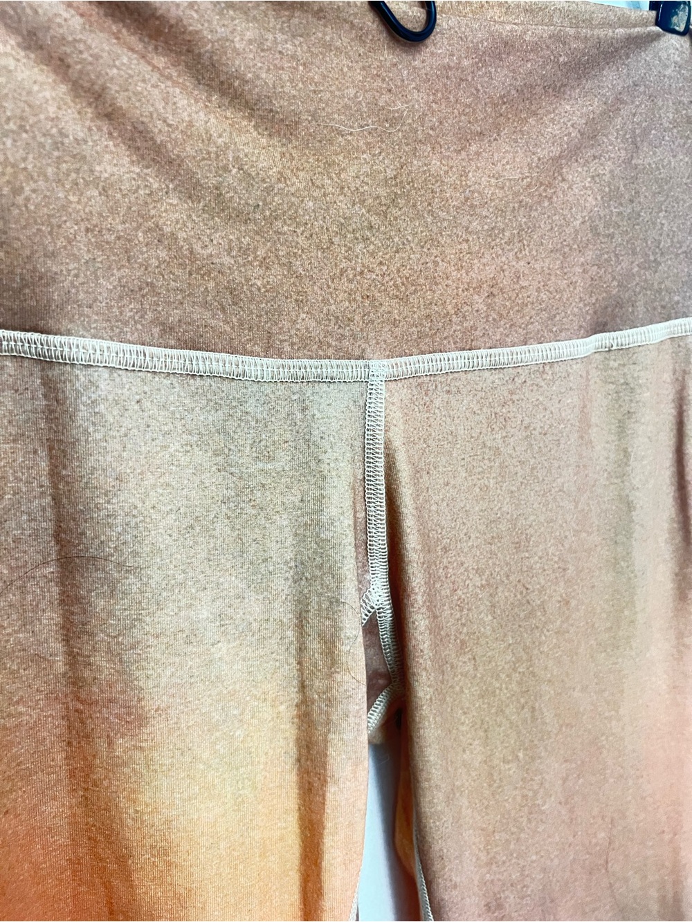 teeki Burnt Orange Leggings with Beige Trim (Made of recycled water bottles) - Picture 7 of 12